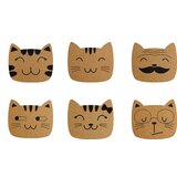 Winkee Podstavki iz plute "Cat Family" - 1 kos | Shoptok.si
