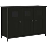  Komoda crna 100x35x70 cm od konstruiranog drva | shoptok.hr
