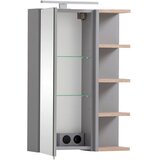 MID.YOU Omara Z Ogledalom Balto, Siva, Barva Hrasta, Osvetlitev | Shoptok.si