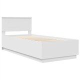  Krevetna konstrukcija Bijela 100 x 200 cm Konstruirano drvo | shoptok.hr