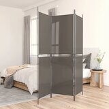 Sobna pregrada s 3 panela antracit 150 x 200 cm od tkanine | shoptok.hr