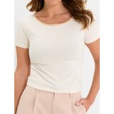 Sinsay Pamučna bluza s ukrasnim izrezom | shoptok.hr
