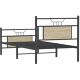  Okvir kreveta bez madraca boja hrasta sonome 75 x 190 cm drveni | shoptok.hr