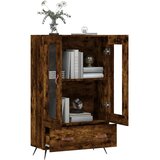  Visoka komoda boja hrasta 69,5 x 31 x 115 cm konstruirano drvo | shoptok.hr