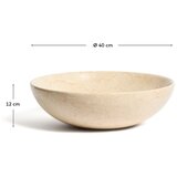Kave Home Bež kamnit okrogel umivalnik ø 40 cm Darnen – | Shoptok.si