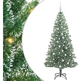 vidaXL Umjetno Božićno Drvo s Snježnim Flokom i LED Svjetlom 180 cm | shoptok.hr