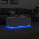  Stolić za kavu s LED svjetlima bijeli 90 x 50 x 40 cm | Eponuda.com