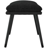  Stolček za noge črn 45x29,5x35 cm blago in umetno usnje, (20818624) | Shoptok.si