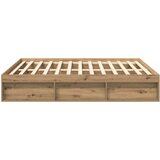 Okvir kreveta bez madraca boja hrasta artisan 200x200 cm | Eponuda.com