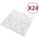  Zidne panele 24 pcs Origami bijela 50 x 50 cm XPS pjena | Eponuda.com
