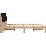  Krevetna konstrukcija Smeđa 135 x 190 cm Čvrsto borovo drvo | shoptok.hr