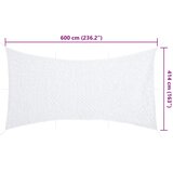  Kamuflažna mreža s torbom za pohranu 600 x 414 m bijela | shoptok.hr