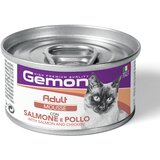 Monge Gemon konzerva za mačke Cat mousse - Losos i piletina 85g Cene