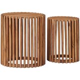  Set ručno rađenih bočnih stolova 2 pcs Smeđa 40 x 40 x 45 cm | shoptok.hr