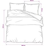  Set posteljine za poplun crno-bijeli 200x220 cm pamučni | shoptok.hr
