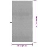 vidaXL Športne brisače 2 pcs Temno siva 140 x 70 cm | Shoptok.si