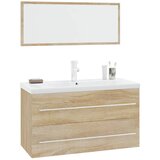 3-dijelni set kupaonskog namještaja boja hrasta sonome | shoptok.hr