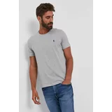 Polo Ralph Lauren Bombažen t-shirt siva barva