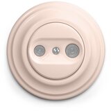  Reblig - Retro utičnica za TV+R (prolazna) sa okvirom staroružičasta | Eponuda.com