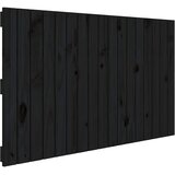  Zidno uzglavlje crni 108 x 3 x 60 cm od masivne borovine | shoptok.hr