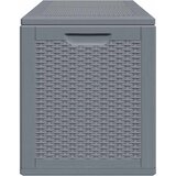  Vrtna kutija za pohranu siva od PP ratana 180 L | shoptok.hr
