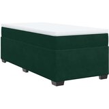 Box spring krevet s madracem tamnozeleni 90x190 cm baršunasti | shoptok.hr