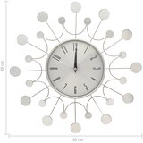  Zidni sat srebrni 40 cm metalni | Eponuda.com