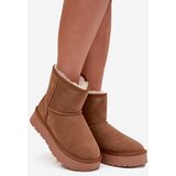 Boto Women's Snow Boots Made of Natural Suede on Platform Camel Privine | shoptok.hr
