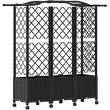  Povišeni krevet s mrežom i krovom Crna 163 x 40 x 144 cm PP | Eponuda.com