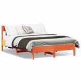 Maison Chic Posteljni okvir - Dvoposteljna postelja - Zakonska postelja brez vzmetnice voščeno rjav 120x200 cm borovina-J13227, (21764146) | Shoptok.si