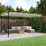 vidaXL Pergola s pomično streho krem 395x292x230 cm Cene