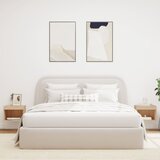  Noćni ormarići s LED svjetlima zidni 2 kom boja hrasta sonome | Eponuda.com