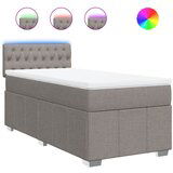Maison Chic Box spring postelja - Vzmetna postelja z vzmetnico taupe 90x190 cm blago SL17397, (21882317) | Shoptok.si
