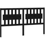  Uzglavlje za krevet crno 155,5 x 4 x 100 cm od masivne borovine | shoptok.hr