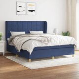 The Living Store Box spring postelja z vzmetnico modra 180x200 cm blago - Box Spring Postelja, (21514965) | Shoptok.si