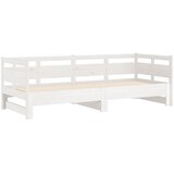  Dnevni ležaj na izvlačenje 2 x (80 x 200) cm bijeli od borovine | shoptok.hr