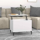  Stolić za kavu bijeli 60 x 44,5 x 45 cm od konstruiranog drva | Eponuda.com