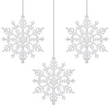  Set Ukrasa za Božićno Drvce Bijele Boje 12 cm, 3 komada | shoptok.hr