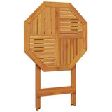  Sklopivi vrtni stol Ø70x75 cm od masivnog bagremovog drva | shoptok.hr