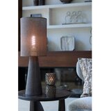 Light & Living Rjava namizna svetilka s tekstilnim senčilom (višina 58 cm) Micky – | Shoptok.si