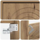  Ormar za cipele na zidu ALKMAAR 71 x 17 x 43 cm Hrast artisan - Hrast artisan | shoptok.hr
