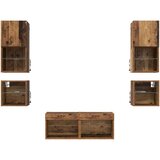 TV stenske enote 8 pcs Star les Konstruiran les, (5000112614) | Shoptok.si