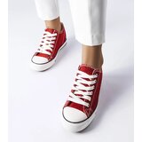 Gemre Red Glitter Wedge Sneakers Crete | Shoptok.si