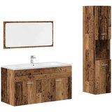  3-dijelni set kupaonskog namještaja od starog drveta | shoptok.hr