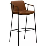 DAN-FORM Denmark Smeđa barska stolica od imitacije kože Boto, visina 105 cm