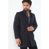 Dewberry PLT8370 MEN'S COAT-PATTERNED NAVY BLUE | Shoptok.si