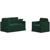  Set sofe 2 pcs Tamnozelena 138 x 78 x 80 cm Baršun | shoptok.hr