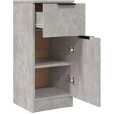  Komode 2 kom siva boja betona 30 x 30 x 70 cm konstruirano drvo | shoptok.hr