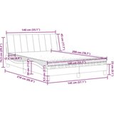 vidaXL Postelja z vzmetnico temno zelena 140x200 cm žamet | Shoptok.si