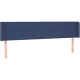 Maison Chic Vzglavna omarica - Nočna omarica - Posteljna omarica z ušesi modro 183x16x78/88 cm blago, (21712607) | Shoptok.si